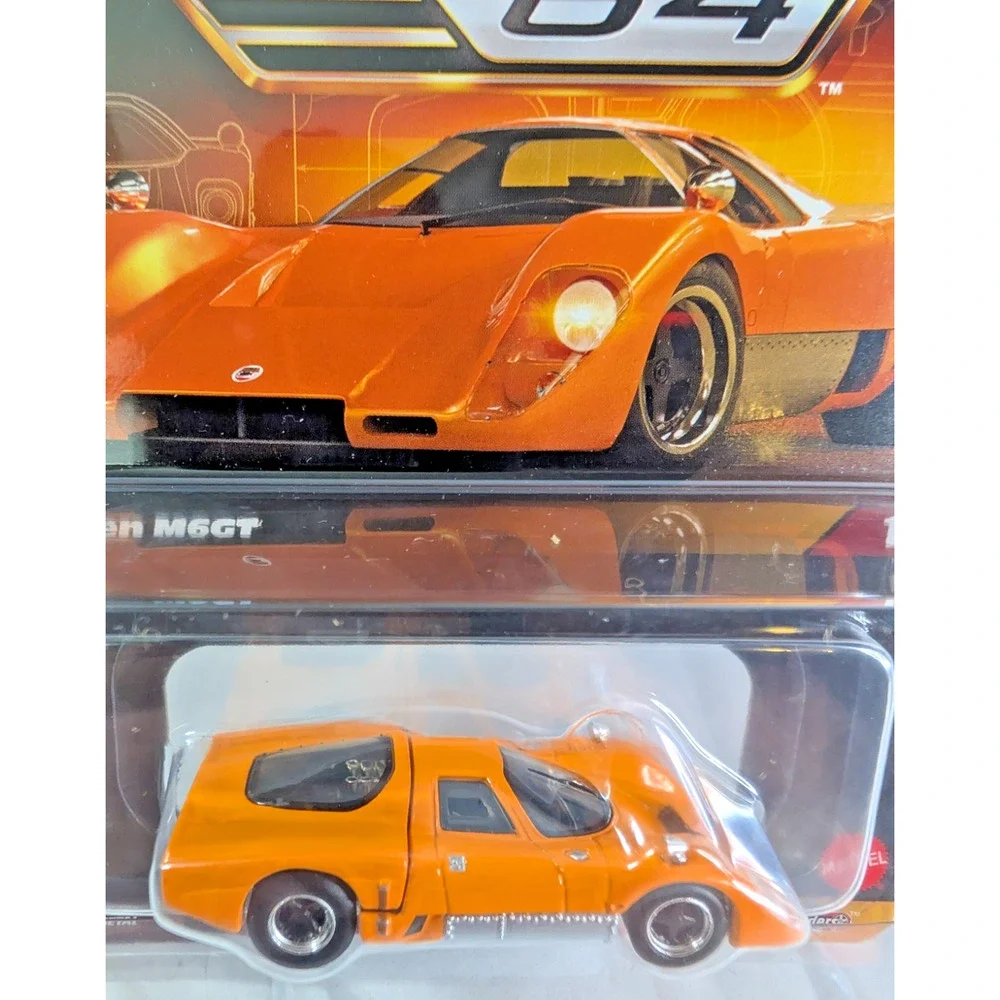 HOT WHEELS McLaren M6GT Orange Elite 64 HWG05 2025 Real Riders Metal NEW!